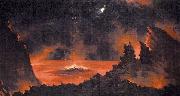 Jules Tavernier, Volcano at Night